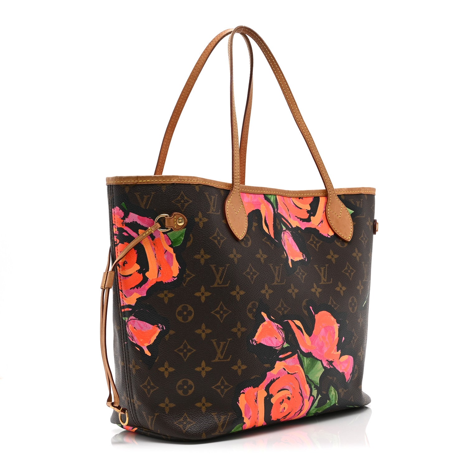 Louis Vuitton Monogram Roses Neverfull MM 3 of 10