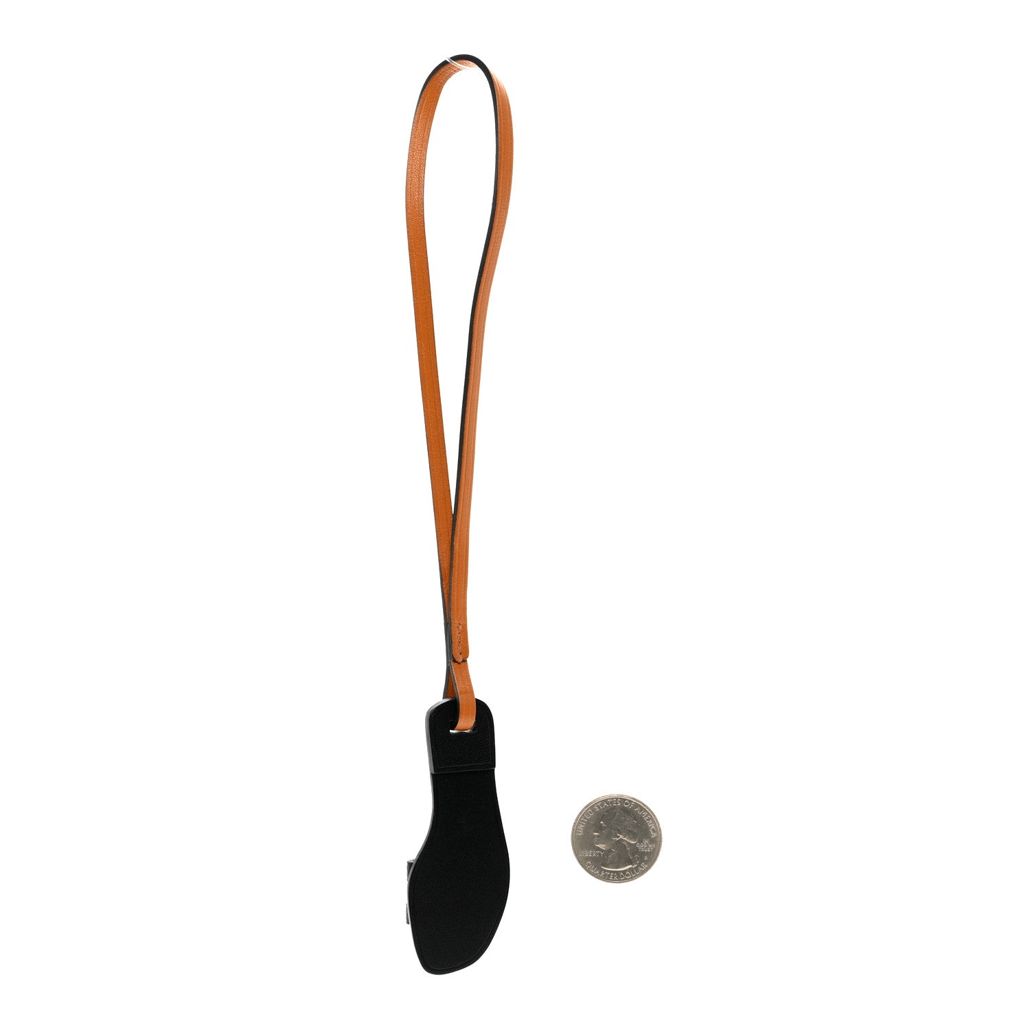 Hermes Epsom Butler Calfskin Hunter Oran Nano Bag Charm Black 2 of 3