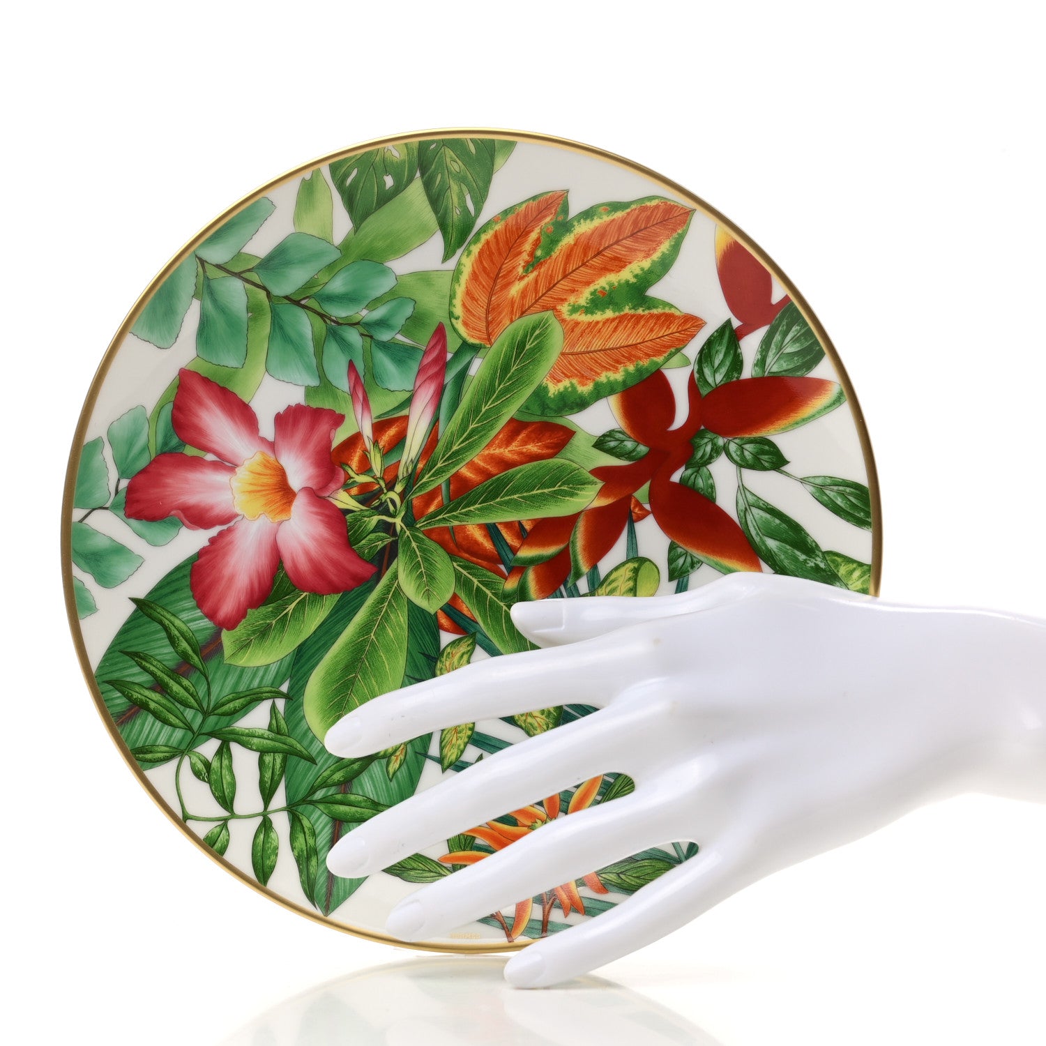 Hermes Porcelain Passifolia Dessert Plate N°1 Set of 2 2 of 8