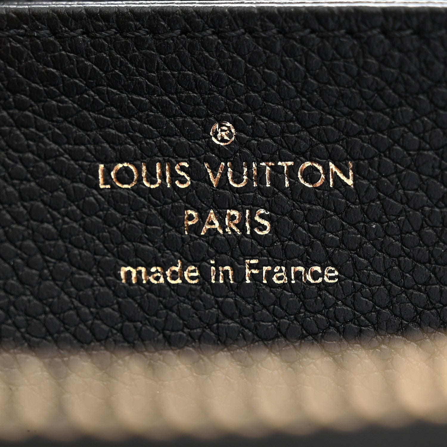 Louis Vuitton Empreinte Monogram Giant Zippy Wallet Black Beige 6 of 7