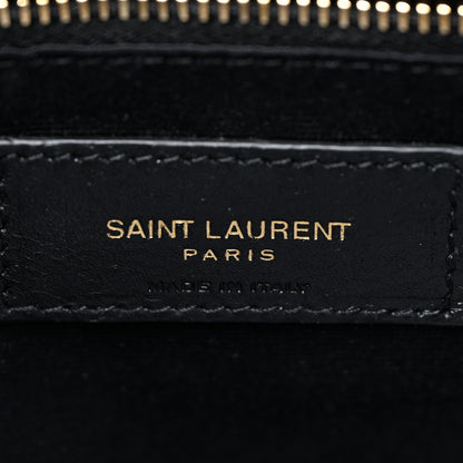 Saint Laurent Calfskin Y Quilted Monogram Medium Loulou Chain Satchel Black 9 of 14