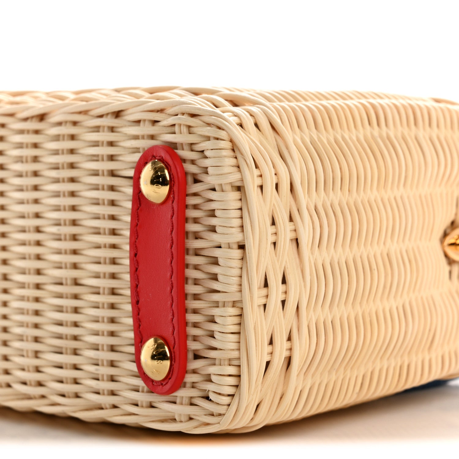 Louis Vuitton LV X TM Rattan Denim Calfskin Cerises Capucines Mini 9 of 10