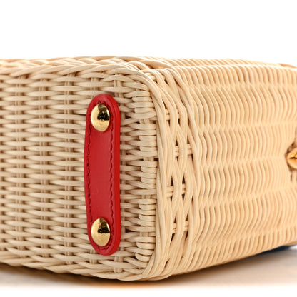 Louis Vuitton LV X TM Rattan Denim Calfskin Cerises Capucines Mini 9 of 10