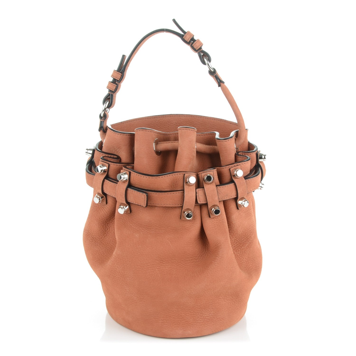 Alexander Wang Nubuck Diego Bucket Bag Blush Pale Nickel Hardware 1 of 7