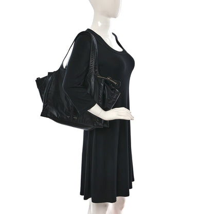 Celine Paperweight Calfskin Medium Tri-Fold Bag Black 2 of 9