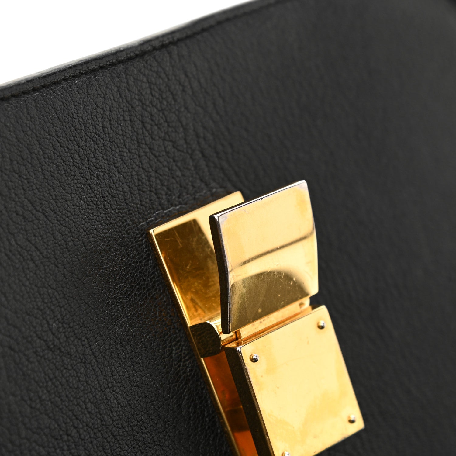 Celine Goatskin Medium Classic Box Flap Bag Black 12 of 13