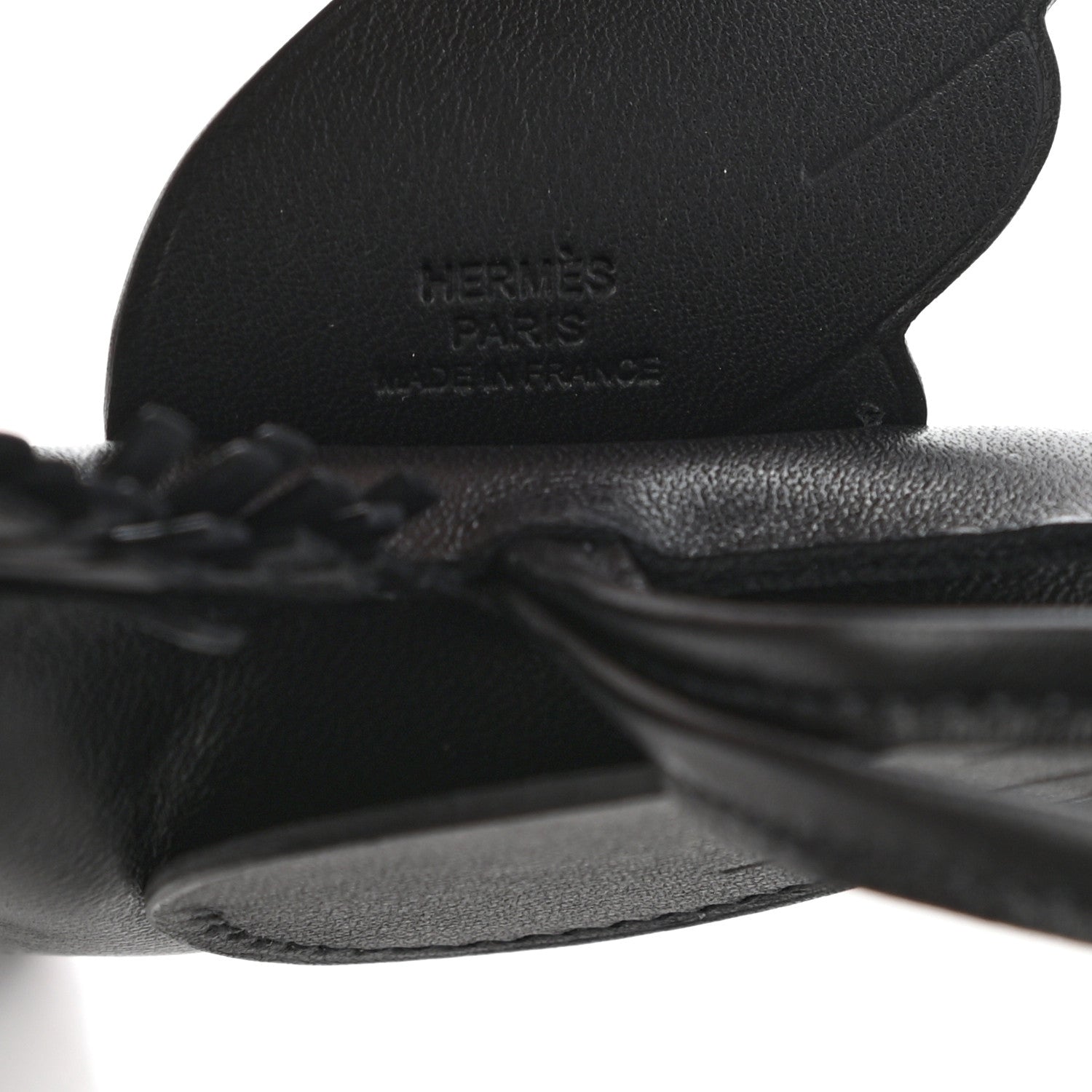 Hermes Milo Lambskin Grigri Rodeo Pegase Horse Bag Charm MM So Black 3 of 4