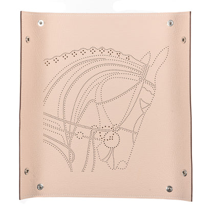Hermes Taurillon Clemence Mises et Relances Robe Du Soire Change Tray Jaune Ivoire 2 of 3