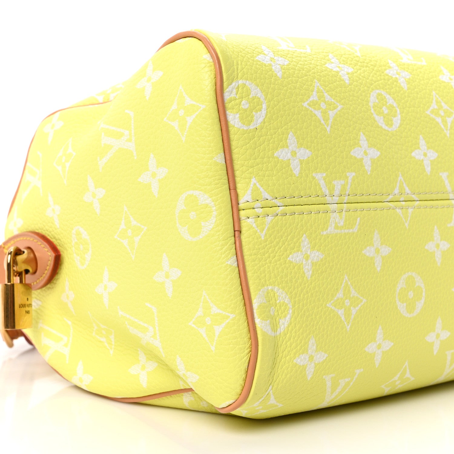 Louis Vuitton Calfskin Monogram Speedy P9 Bandouliere 25 Lemonade Yellow 19 of 21