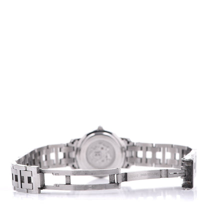 Hermes Stainless Steel 24mm Clipper Quartz Watch White 6 of 7