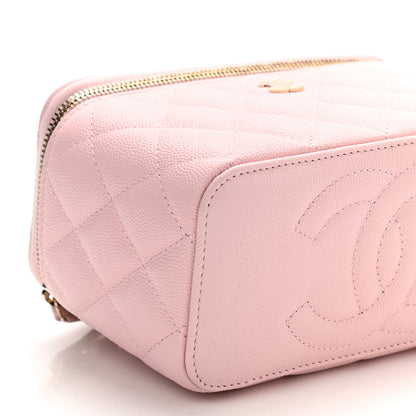 Chanel Caviar Quilted Small Vanity Case With Chain Light Pink 10 of 12