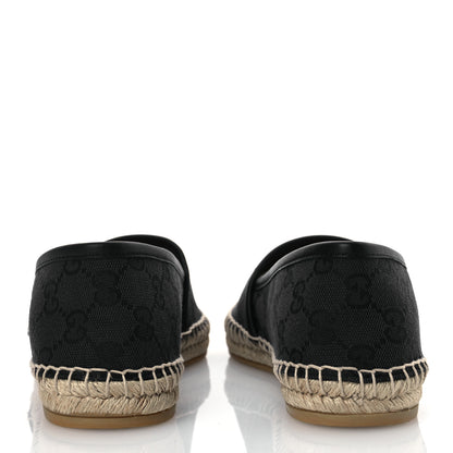 Gucci Monogram Espadrilles 37.5 Blue Black 6 of 13