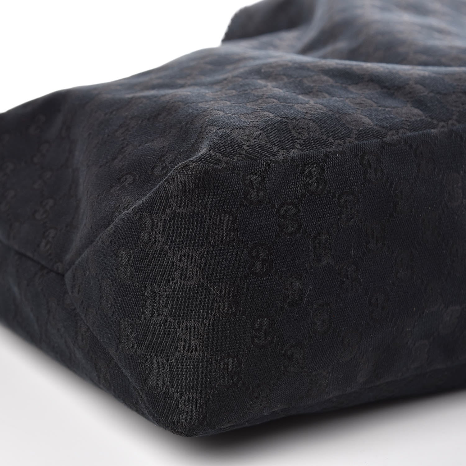Gucci Monogram Large Horsebit Chain Hobo Black 8 of 9