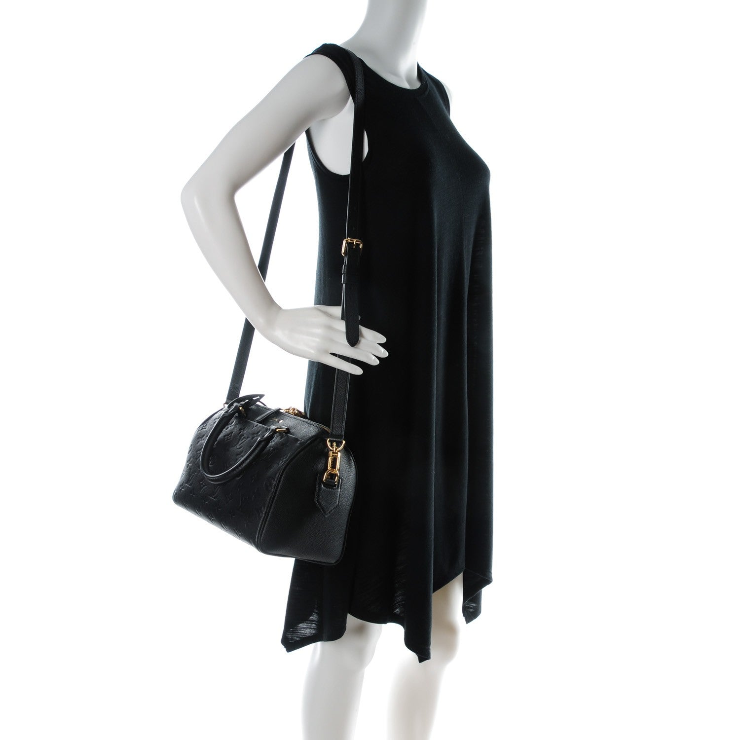Louis Vuitton Empreinte Speedy Bandouliere 25 NM Black 2 of 8