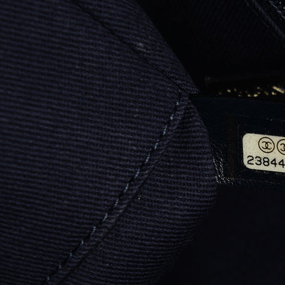 Chanel Canvas Sequin Small Deauville Tote Blue 7 of 7