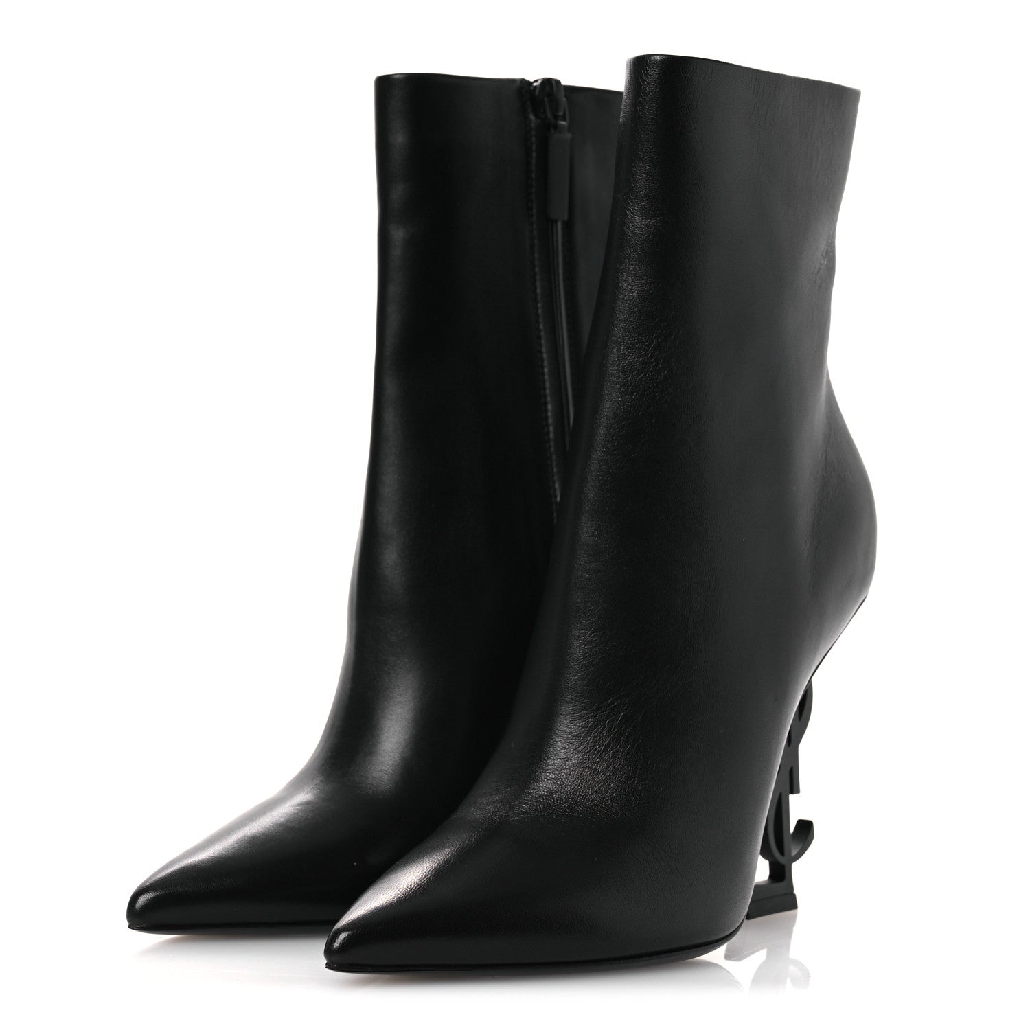 Saint Laurent Nappa Vendome Opyum Ankle Boots 36 Black 4 of 11