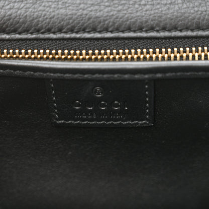Gucci Roxy Calfskin Small Blondie Top Handle Shoulder Flap Bag Black 6 of 13
