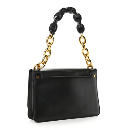 Tom Ford Calfskin Maxi Chain Natalia Large Shoulder Bag Black 3 of 13