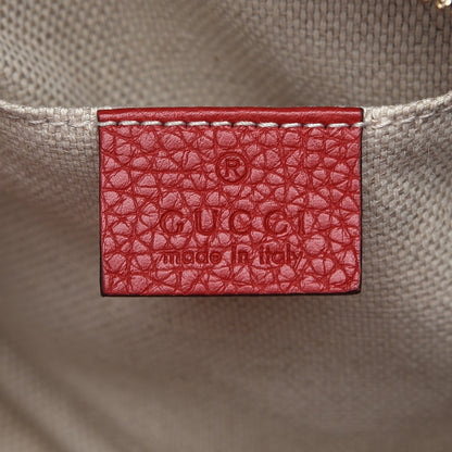 Gucci Pebbled Calfskin Small Soho Disco Bag Tabasco Red 7 of 7