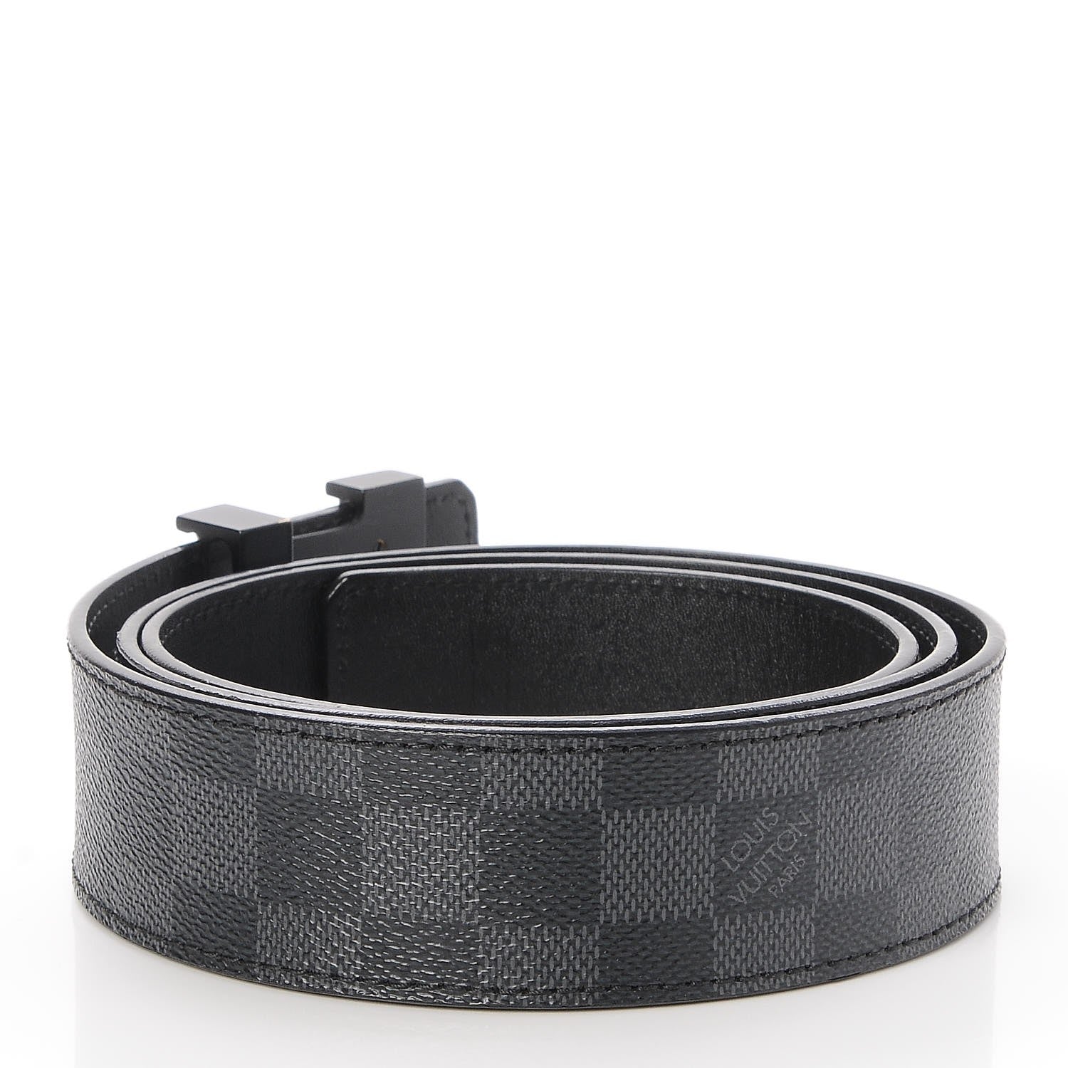 Louis Vuitton Damier Graphite LV Initiales Belt 100 40 3 of 7