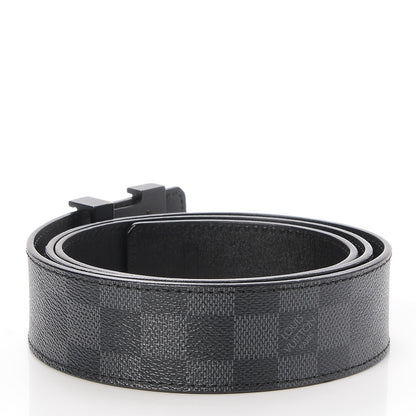 Louis Vuitton Damier Graphite LV Initiales Belt 100 40 3 of 7