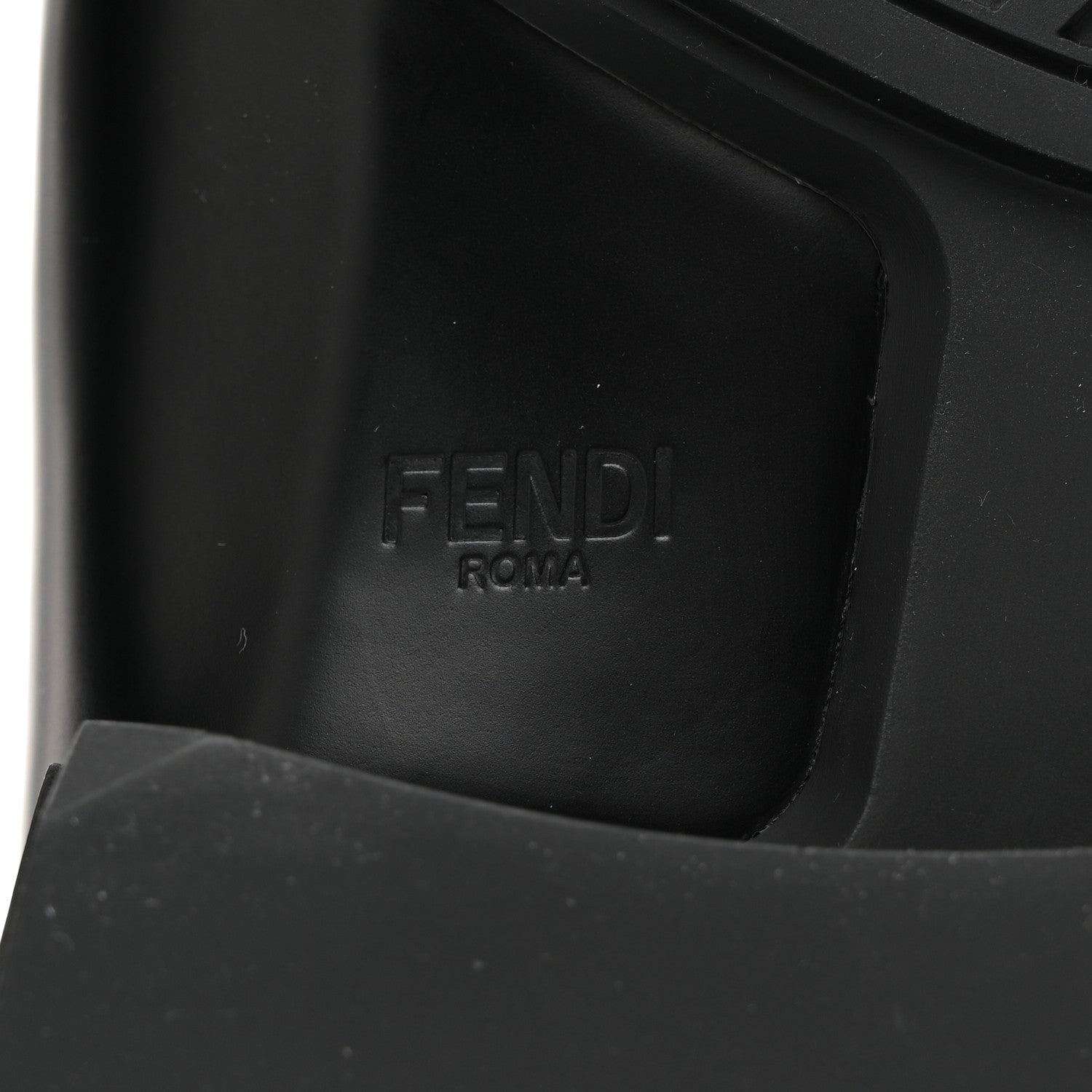 Fendi Vitello Abrasivato Mens Frame Loafers 9 Black 8 of 9