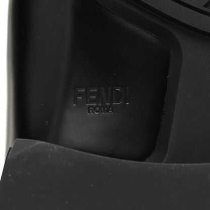 Fendi Vitello Abrasivato Mens Frame Loafers 9 Black 8 of 9