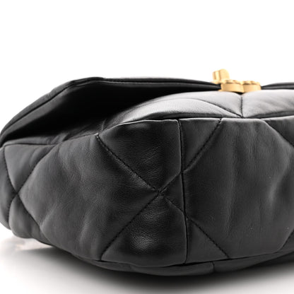 Chanel Lambskin Quilted Medium Chanel 19 Flap Black 9 of 11