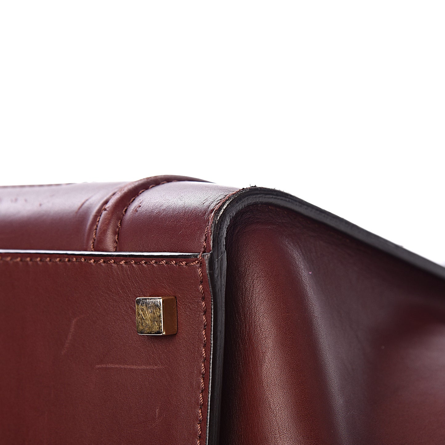 Natural Calfskin Medium Phantom Luggage Burgundy