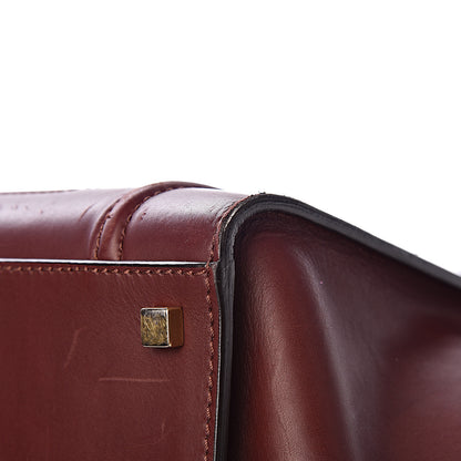 Celine Natural Calfskin Medium Phantom Luggage Burgundy 19 of 21