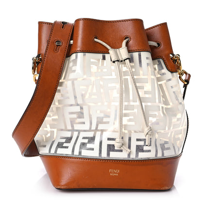 Fendi TPU FF Vitello Aura F is Fendi Grande Mon Tresor Bucket Bag White Cuoio 1 of 19