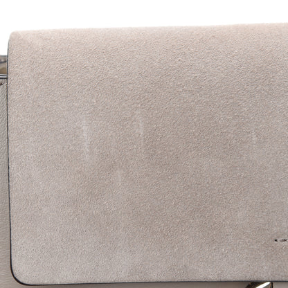 Chloe Suede Calfskin Small Faye Shoulder Bag Motty Grey 11 of 11