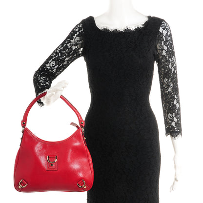 Gucci Leather Abbey D Ring Hobo Red 2 of 8