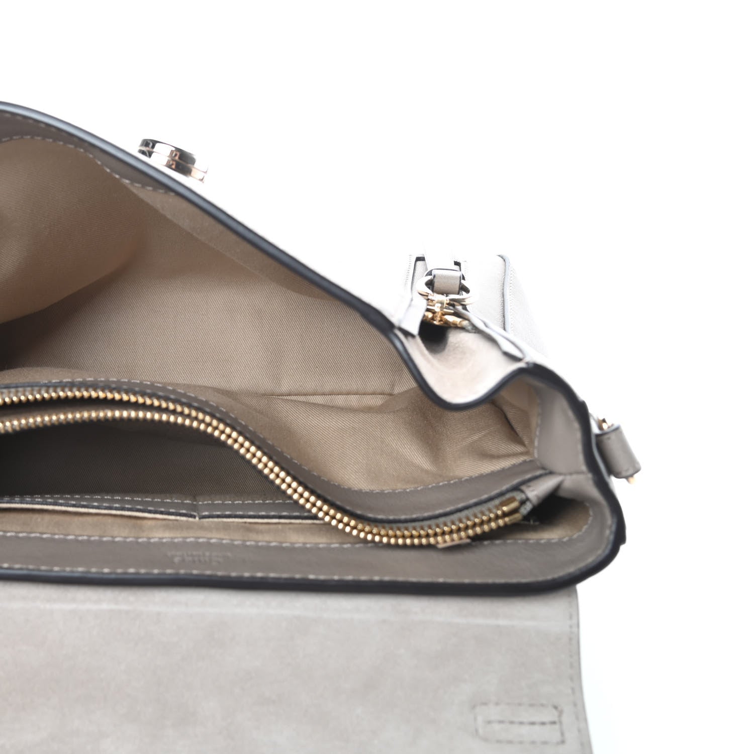 Chloe Calfskin Small Faye Day Shoulder Bag Motty Grey 5 of 13