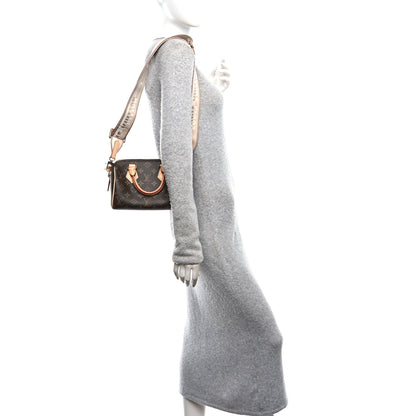 Louis Vuitton Monogram Speedy Bandouliere 20 Beige 2 of 10