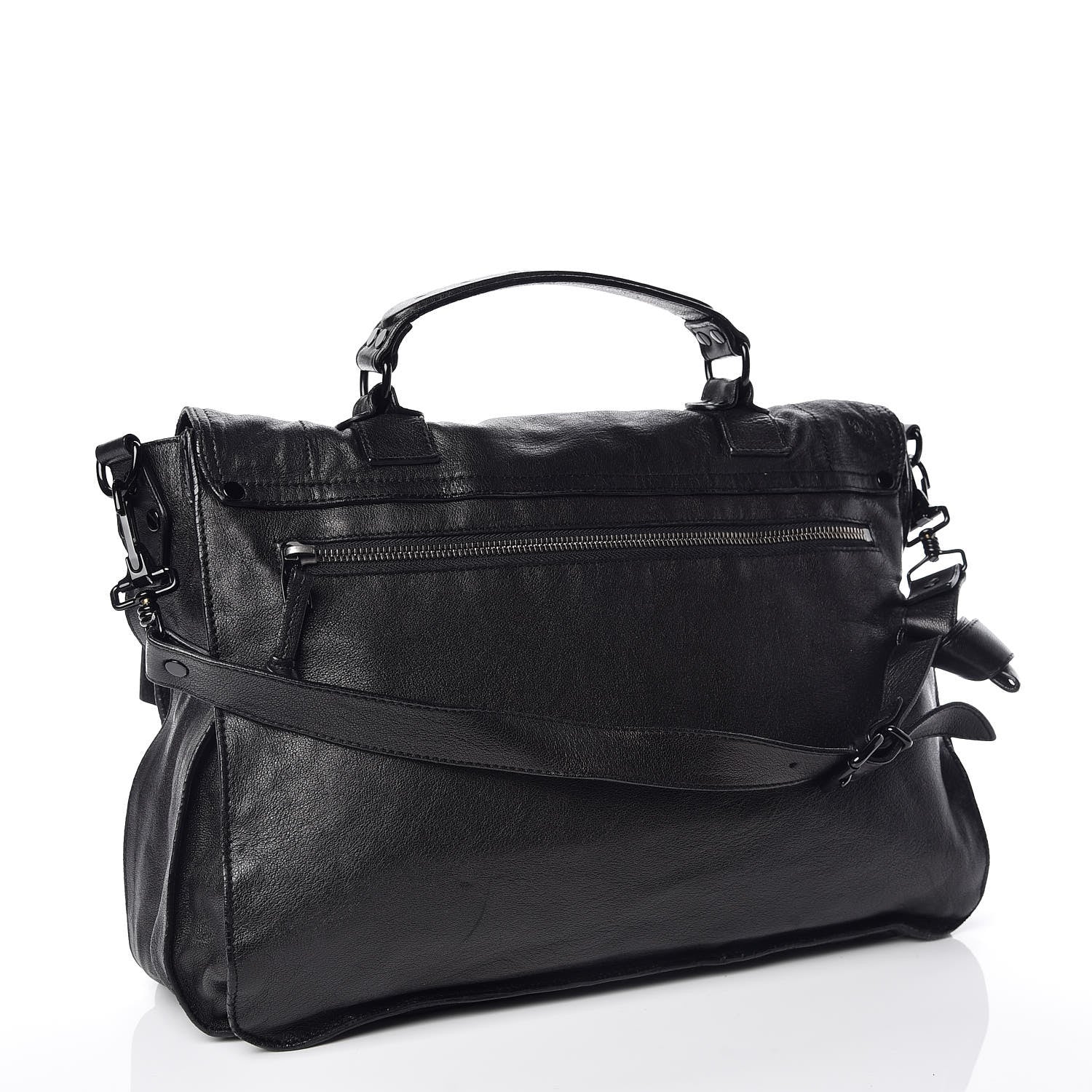 Proenza Schouler Lambskin PS1 Large Satchel Black 4 of 17