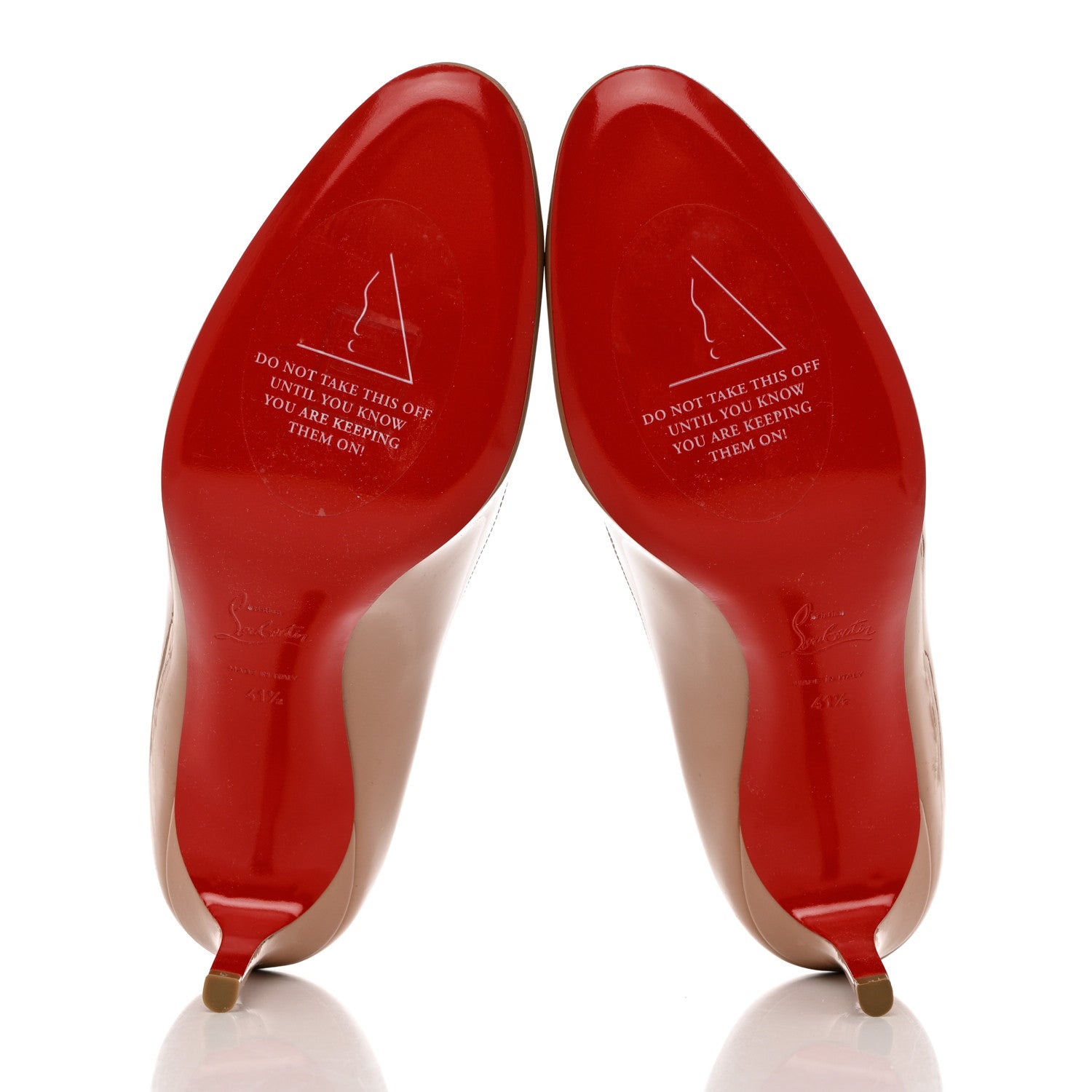 Christian Louboutin Patent Simple 70 Pumps 41.5 Nude 5 of 8