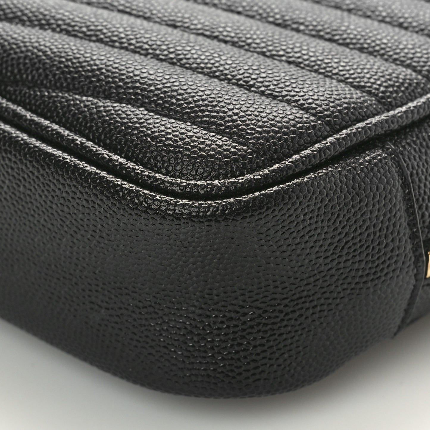 Grain De Poudre Matelasse Monogram Mini Lou Camera Bag Black