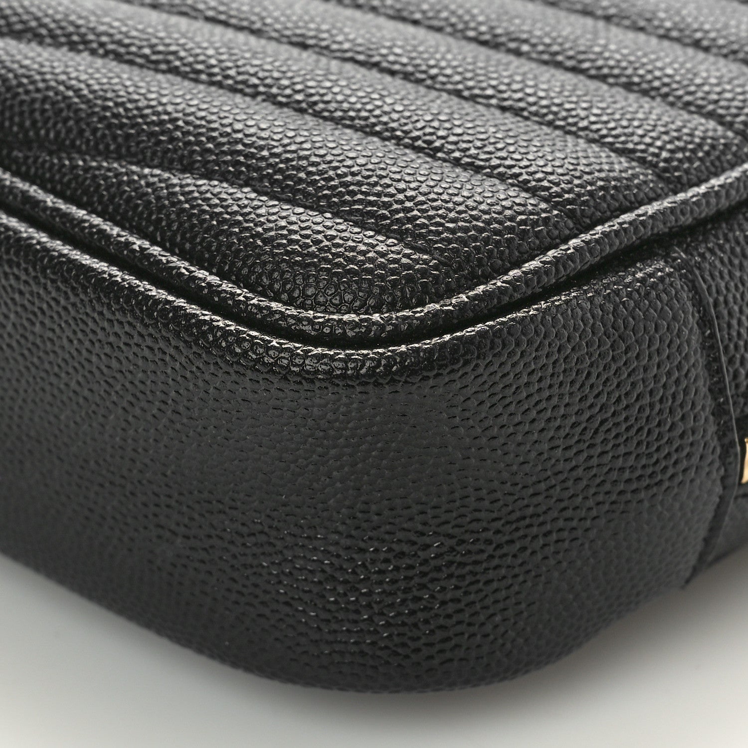 Saint Laurent Grain De Poudre Matelasse Monogram Mini Lou Camera Bag Black 10 of 10