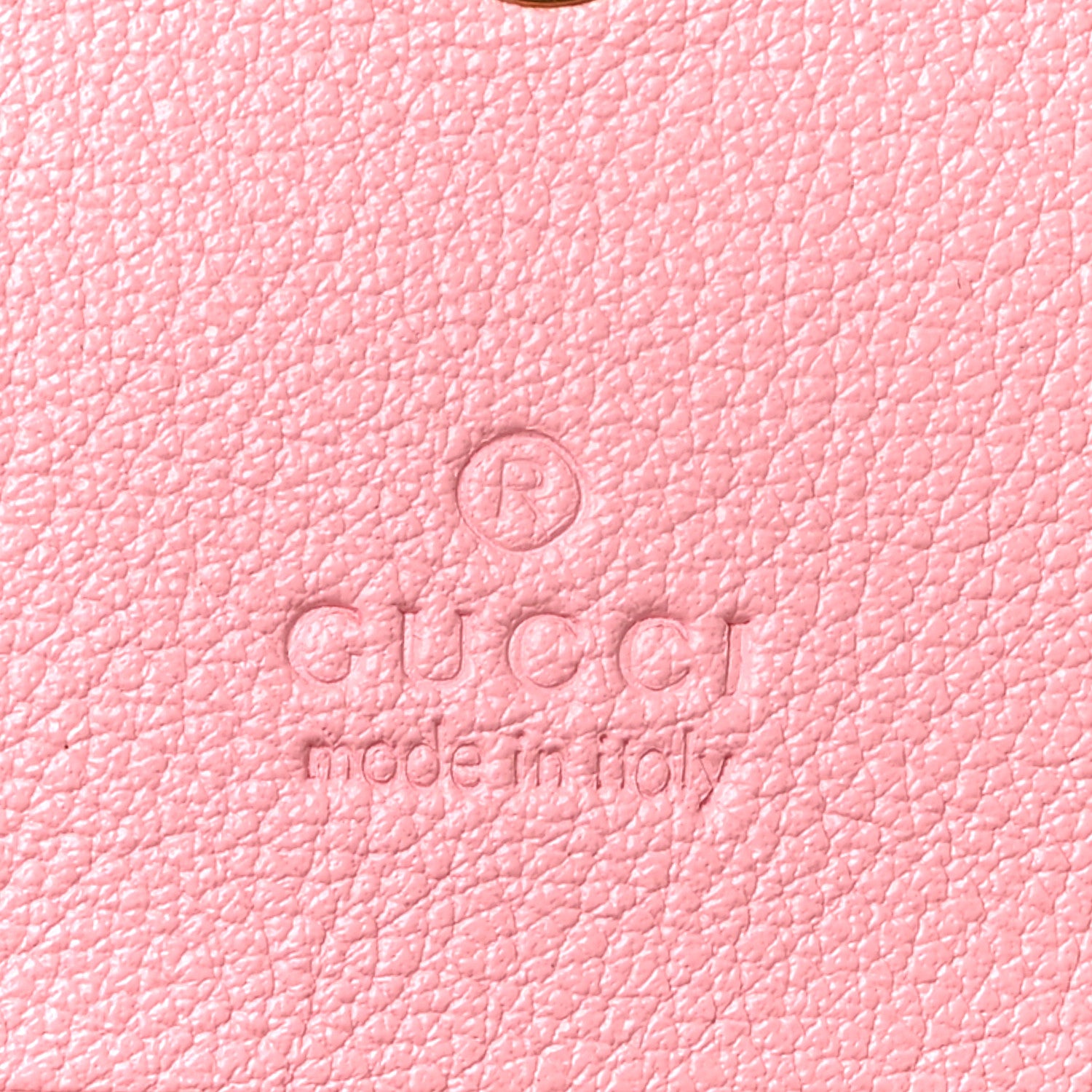 Gucci Wonka Grain Calfskin Diana Card Case Wallet Wild Rose 6 of 9