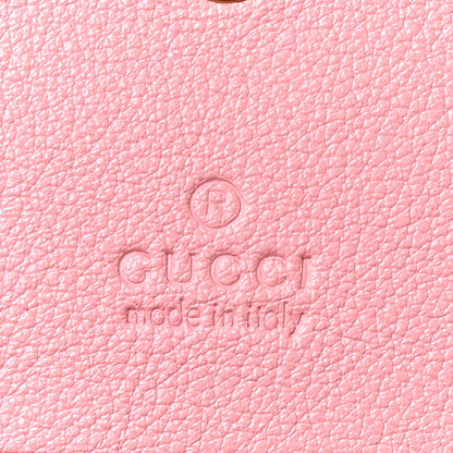 Gucci Wonka Grain Calfskin Diana Card Case Wallet Wild Rose 6 of 9