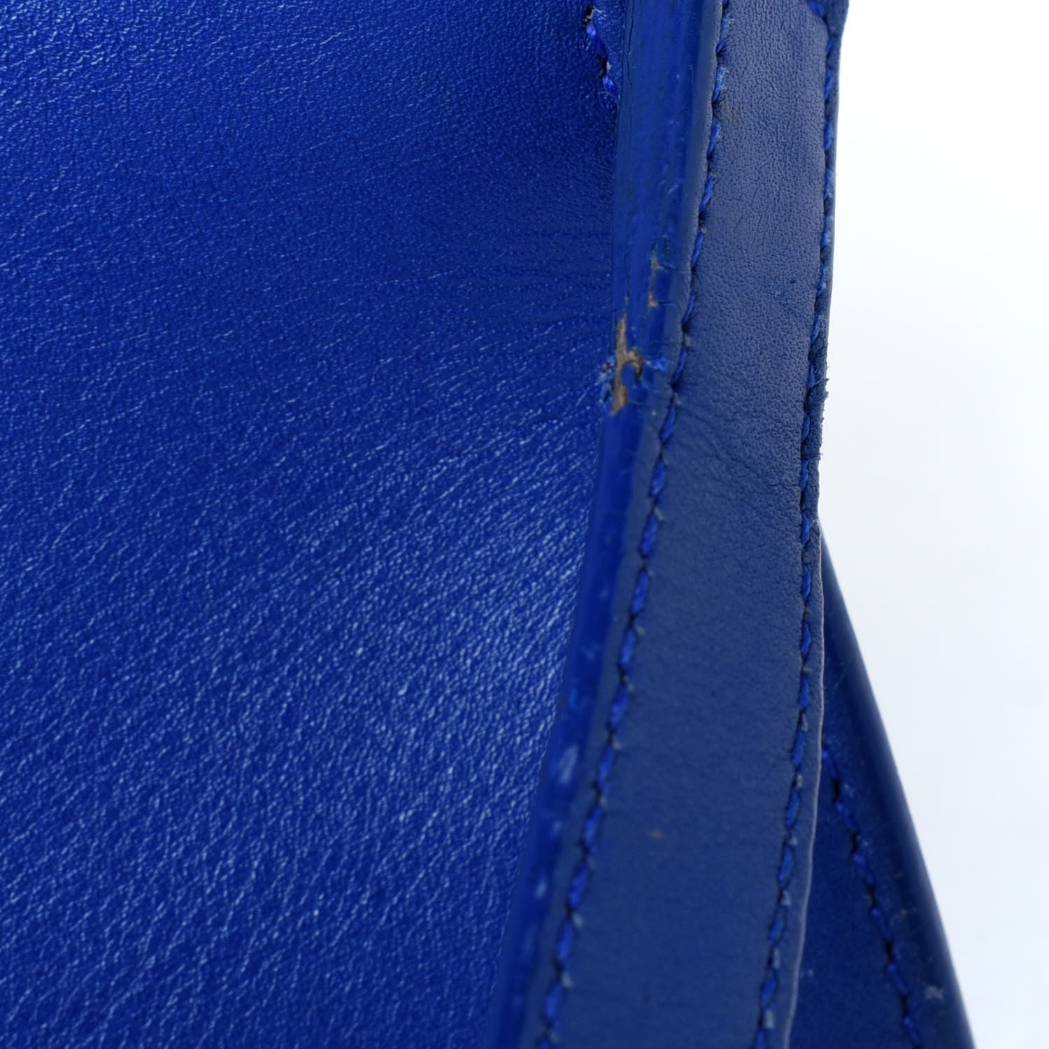 Saint Laurent Smooth Calfskin Small Monogram Cabas Blue Majorelle 29 of 30