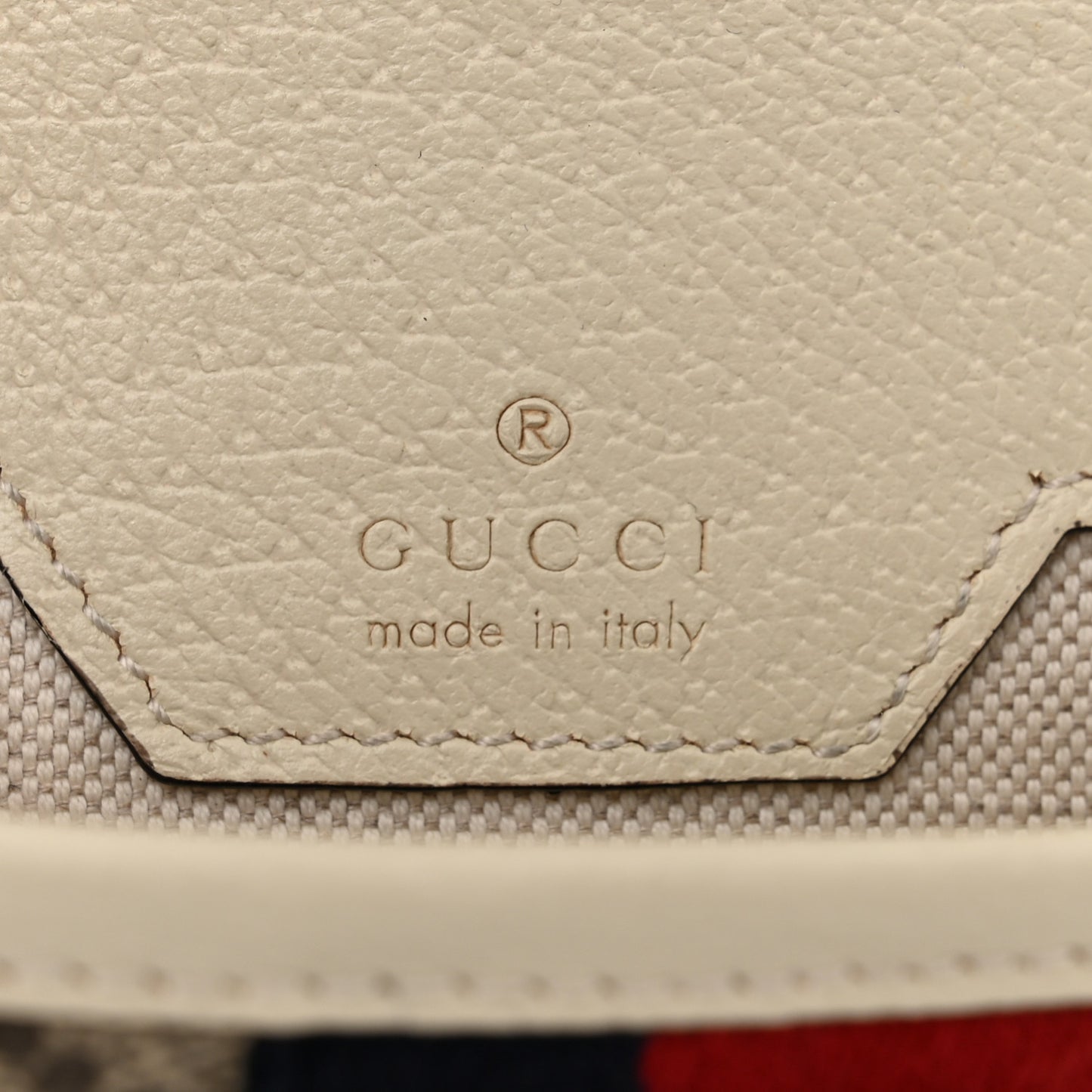 GG Supreme Monogram Web Small Ophidia Belt Bag 80 32 Beige Ebony White
