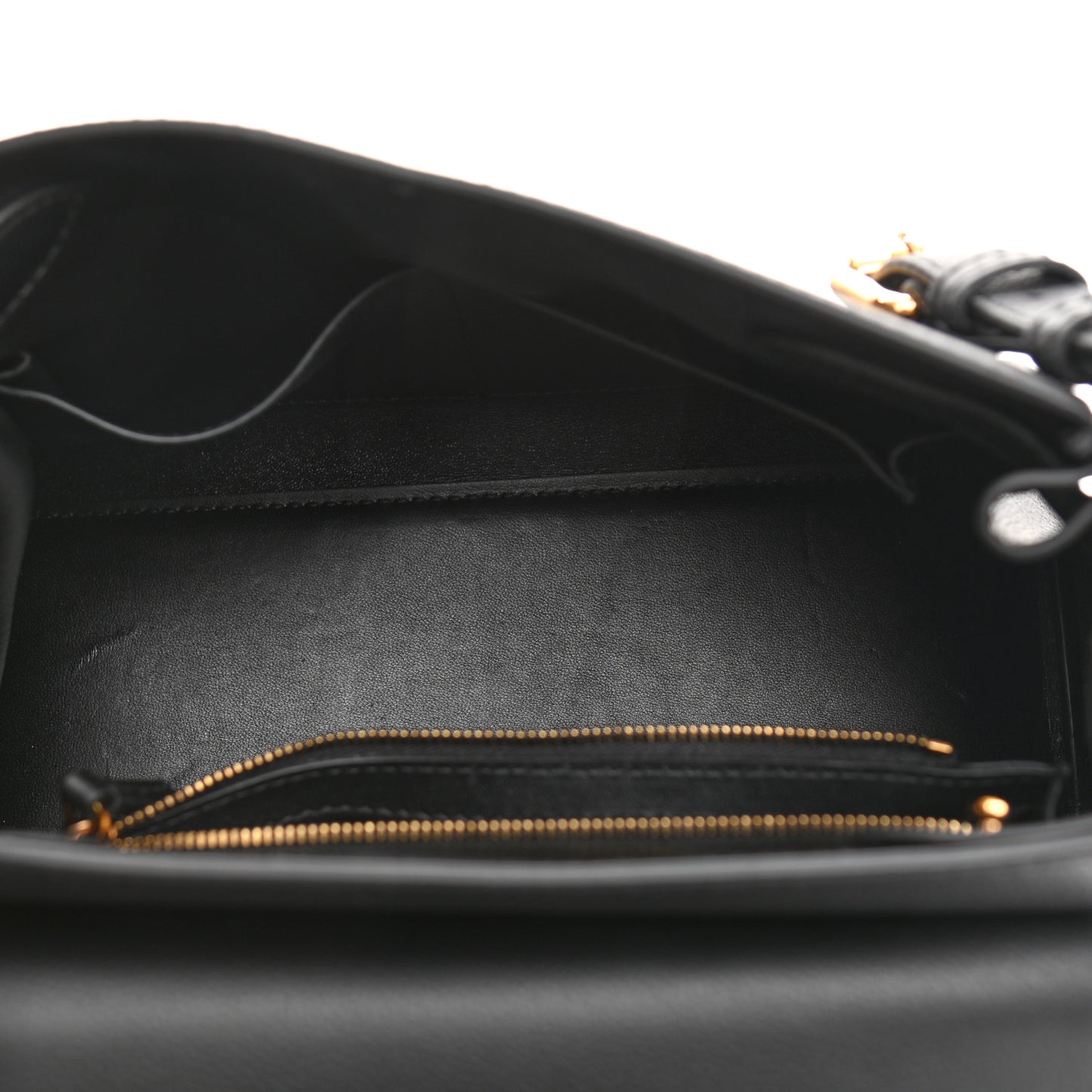 Calfskin Medium La Medusa Top Handle Handbag Black