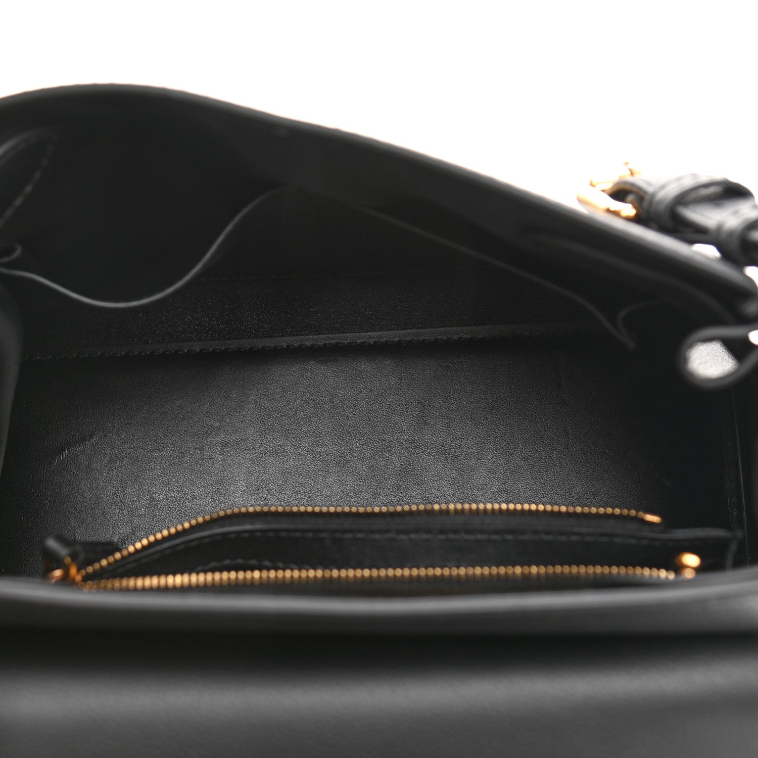 Versace Calfskin Medium La Medusa Top Handle Handbag Black 8 of 21