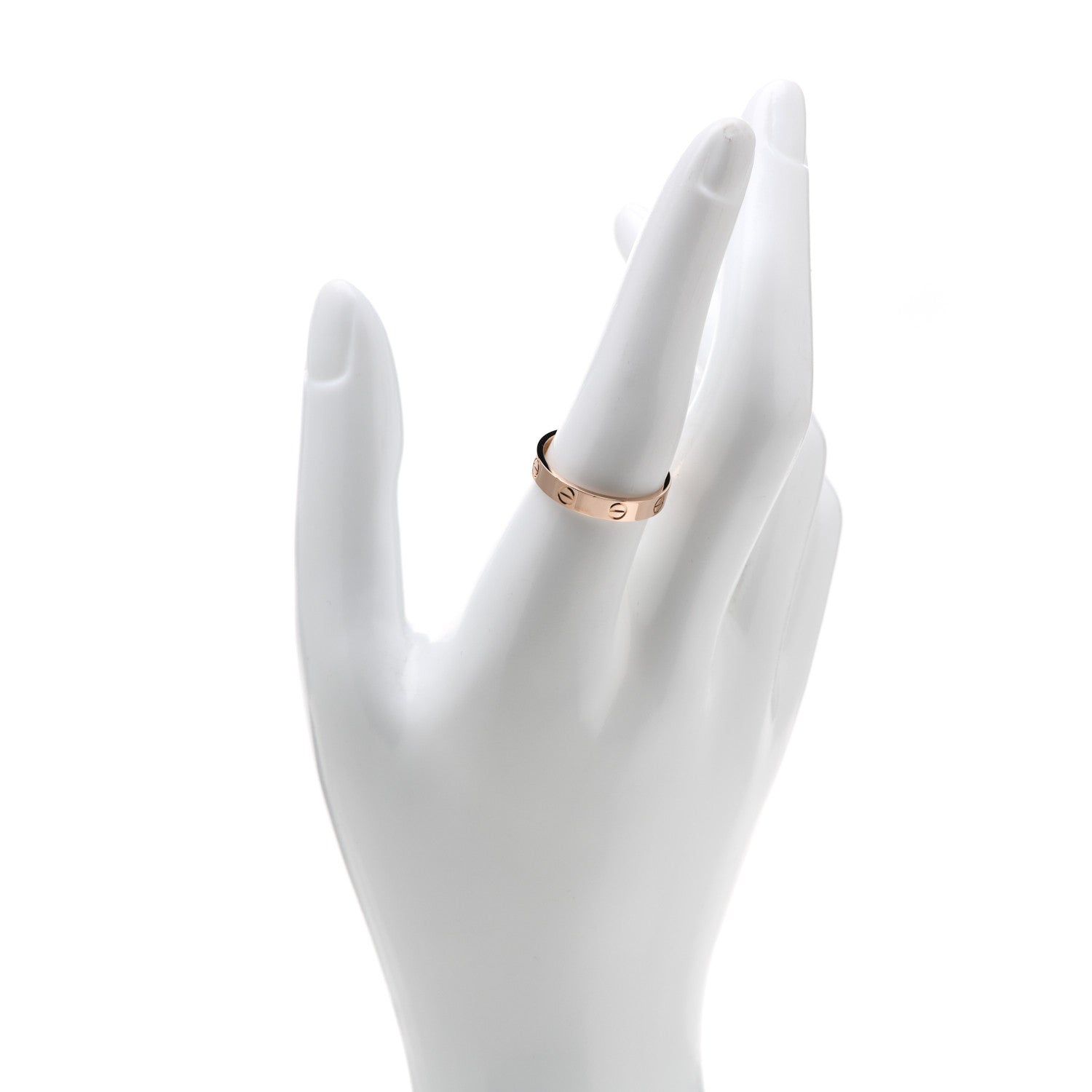 Cartier 18K Pink Gold 3.5mm LOVE Wedding Band Ring 58 8.25 2 of 4