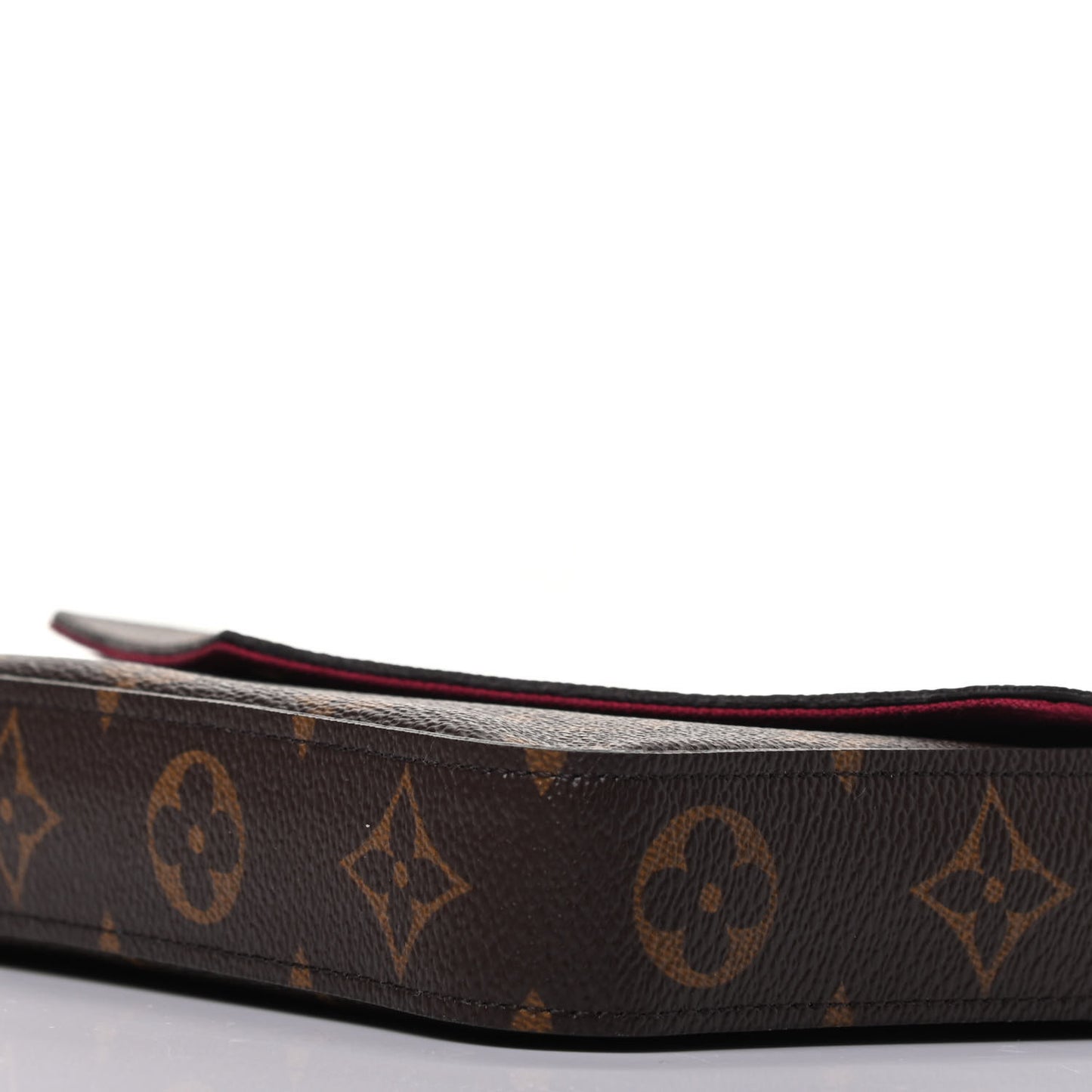 Monogram Pochette Felicie Chain Wallet Fuchsia