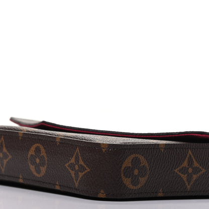 Louis Vuitton Monogram Pochette Felicie Chain Wallet Fuchsia 8 of 8