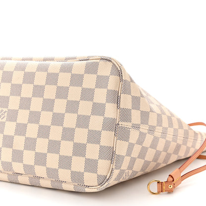 Louis Vuitton Damier Azur Neo Neverfull MM Rose Ballerine 9 of 9