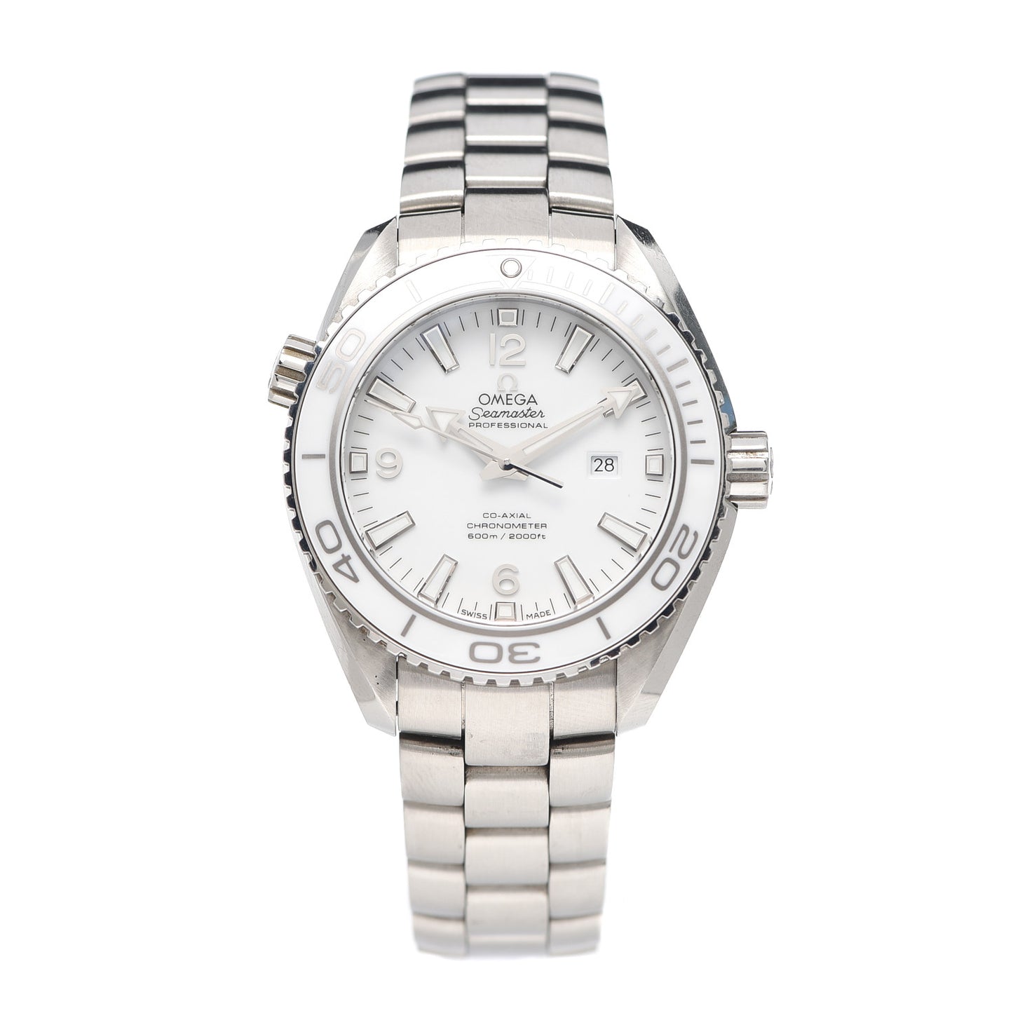 Stainless Steel 37mm Seamaster Planet Ocean Automatic Watch White 232.30.38.20.04.001